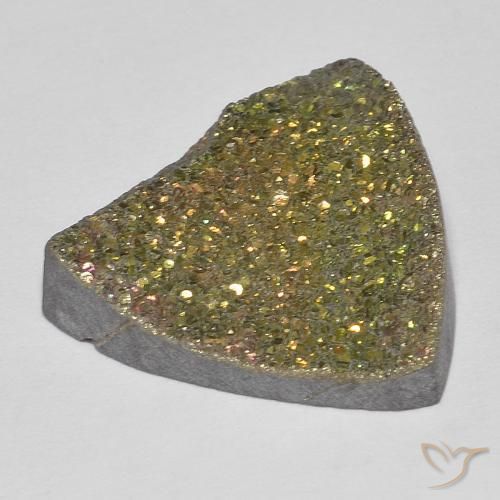 Pirita arco-íris Multicolorido Natural 7.70ct, Trilhão, Opaco