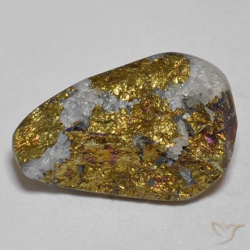 11.14ct Natural Multicolorido Pirita arco-íris, Chique, Opaco