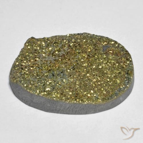 Pirita arco-íris Multicolorido Natural 20.95ct, oval, Opaco
