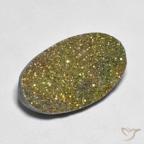 Pirita arco-íris Multicolorido Natural 10.83ct, oval, Opaco