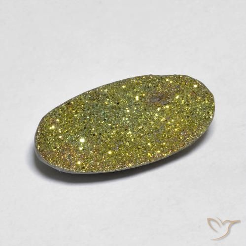 5.50ct Natural Multicolorido Pirita arco-íris, oval, Opaco