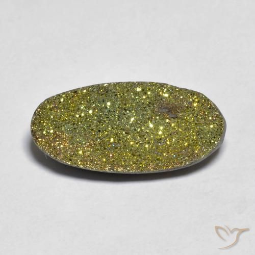 Pirita arco-íris Multicolorido Natural 5.50ct, oval, Opaco