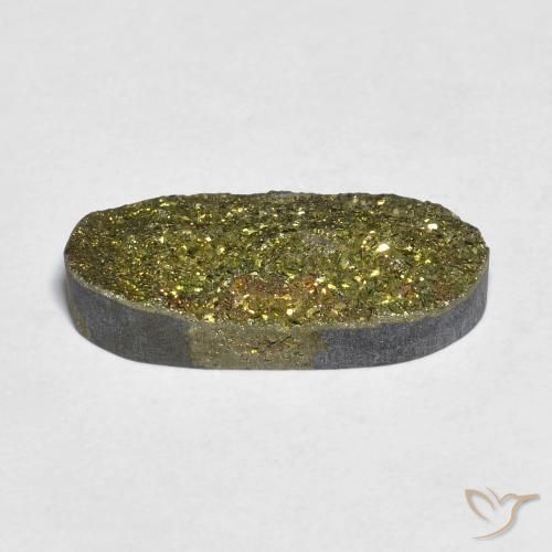 Pirita arco-íris Multicolorido Natural 7.24ct, oval, Opaco