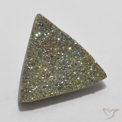 Pirita arco-íris Multicolorido Natural 5.62ct, Trilhão, Opaco