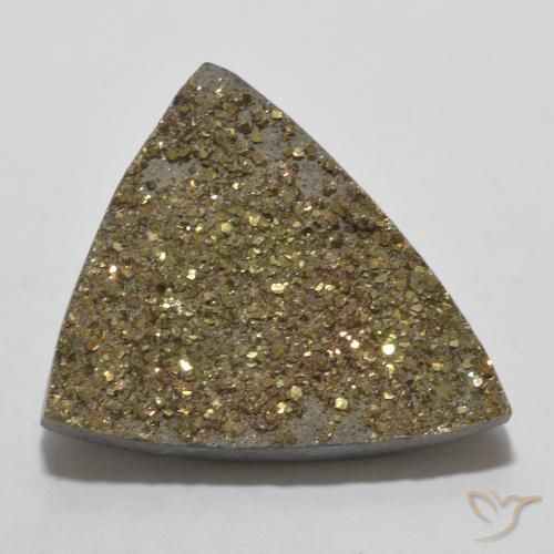 14.30ct Natural Multicolorido Pirita arco-íris, Trilhão, Opaco