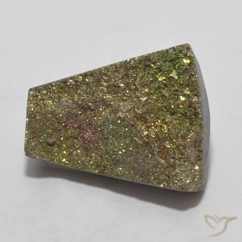 7.23ct Natural Multicolorido Pirita arco-íris, Chique, Opaco