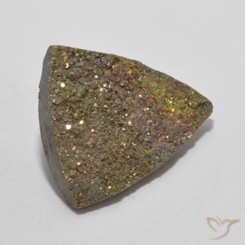 Pirita arco-íris Multicolorido Natural 7.81ct, Trilhão, Opaco