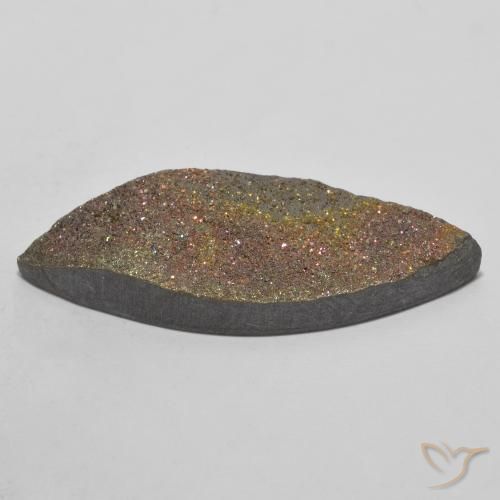 Pirita arco-íris Multicolorido Natural 15.09ct, Marquesa, Opaco