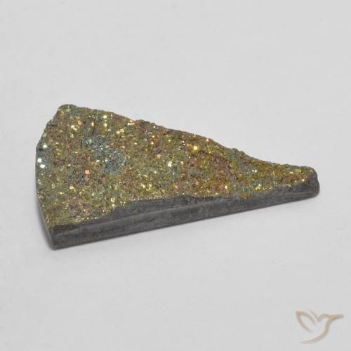 Pirita arco-íris Multicolorido Natural 4.43ct, Trilhão, Opaco