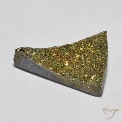 Pirita arco-íris Multicolorido Natural 6.04ct, Trilhão, Opaco