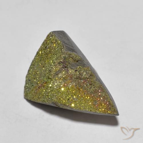 Pirita arco-íris Multicolorido Natural 5.95ct, Trilhão, Opaco