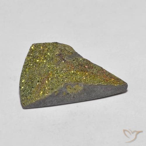 Pirita arco-íris Multicolorido Natural 5.95ct, Trilhão, Opaco