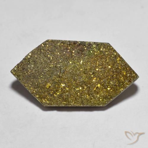 Pirita arco-íris Multicolorido Natural 10.90ct, Forma extravagante, Opaco