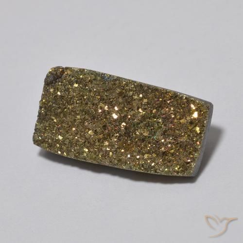 Pirita arco-íris Multicolorido Natural 5.47ct, baguete, Opaco
