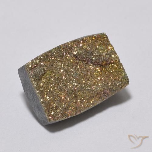 Pirita arco-íris Multicolorido Natural 4.20ct, baguete, Opaco