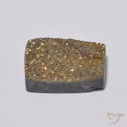 Pirita arco-íris Multicolorido Natural 4.20ct, baguete, Opaco