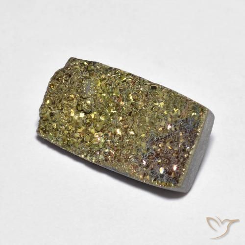 Pirita arco-íris Multicolorido Natural 5.03ct, baguete, Opaco