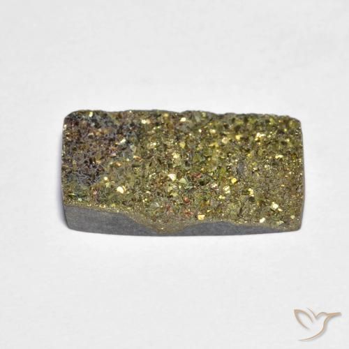Pirita arco-íris Multicolorido Natural 5.03ct, baguete, Opaco