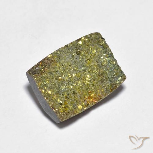 Pirita arco-íris multicolorido natural 4,03ct, baguete, opaco