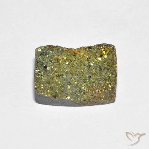 Pirita arco-íris multicolorido natural 4,03ct, baguete, opaco