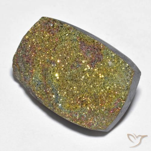 Pirita arco-íris Multicolorido Natural 18.08ct, baguete, Opaco