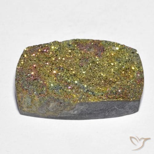 Pirita arco-íris Multicolorido Natural 18.08ct, baguete, Opaco