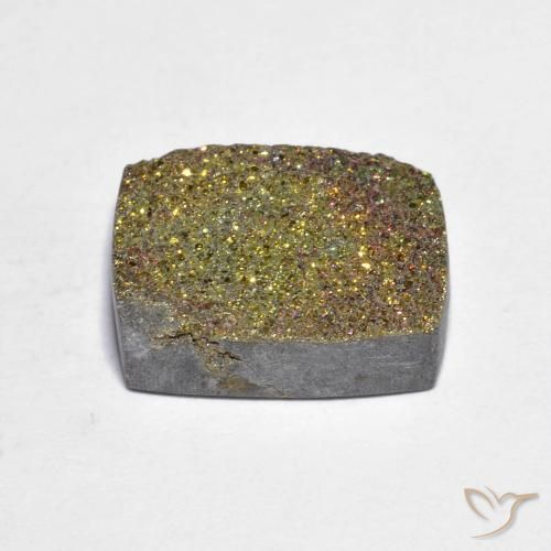 Pirita arco-íris Multicolorido Natural 7.95ct, baguete, Opaco