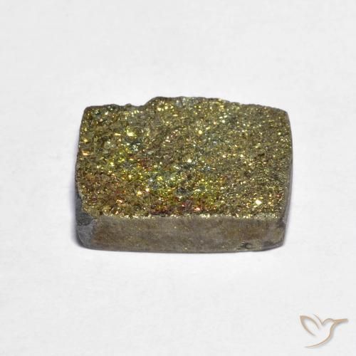Pirita arco-íris Multicolorido Natural 6.27ct, baguete, Opaco
