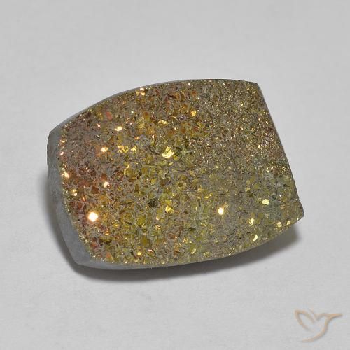 Pirita arco-íris Multicolorido Natural 8.00ct, Almofada, Opaco