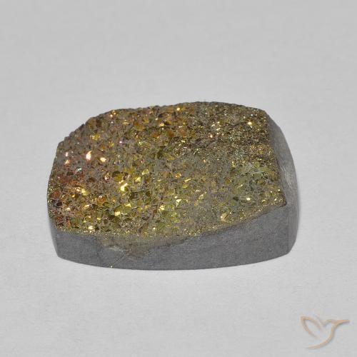 Pirita arco-íris Multicolorido Natural 8.00ct, Almofada, Opaco