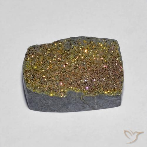 Pirita arco-íris Multicolorido Natural 7.46ct, baguete, Opaco
