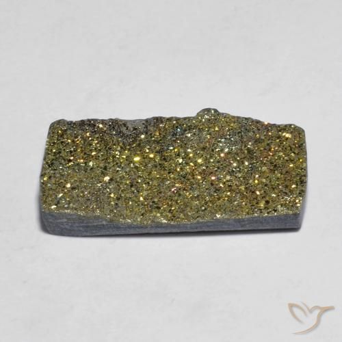 Pirita arco-íris Multicolorido Natural 7.41ct, baguete, Opaco