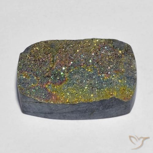 Pirita arco-íris Multicolorido Natural 16.03ct, Almofada, Opaco