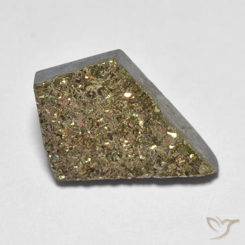 5.72ct Natural Multicolorido Pirita arco-íris, Chique, Opaco