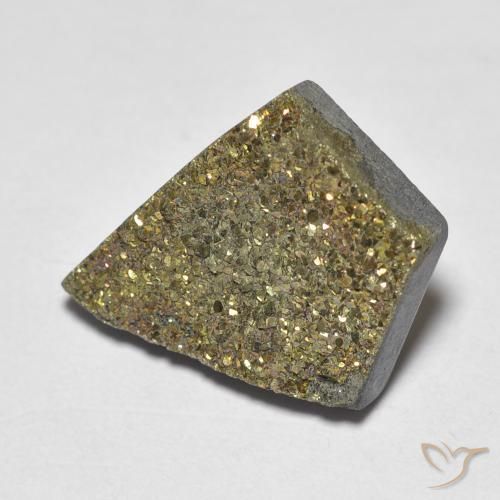 Pirita arco-íris Multicolorido Natural 6.86ct, Chique, Opaco