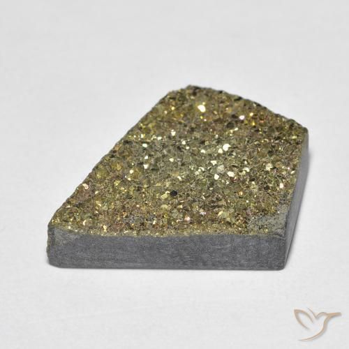 Pirita arco-íris Multicolorido Natural 6.86ct, Chique, Opaco