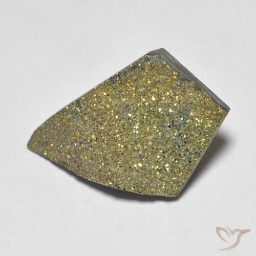 5.15ct Natural Multicolorido Pirita arco-íris, Chique, Opaco