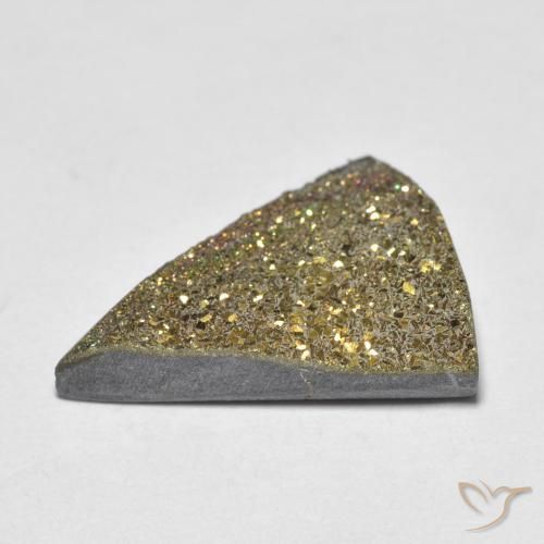 Pirita arco-íris Multicolorido Natural 6.37ct, Trilhão, Opaco