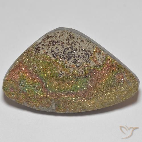 20.44ct Natural Multicolorido Pirita arco-íris, Chique, Opaco