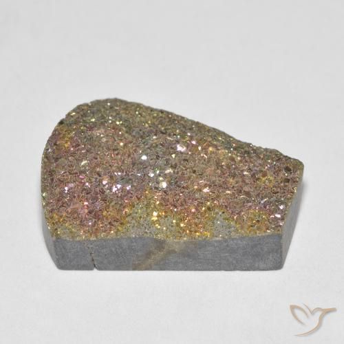 Pirita arco-íris Multicolorido Natural 10.84ct, Chique, Opaco