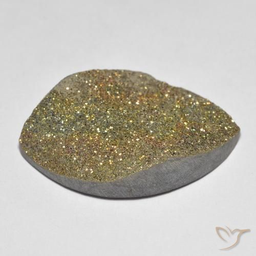 Pirita arco-íris Multicolorido Natural 17.11ct, Marquesa, Opaco