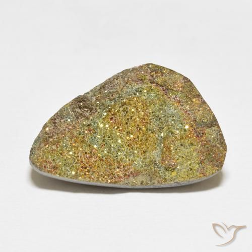 15.46ct Natural Multicolorido Pirita arco-íris, Chique, Opaco