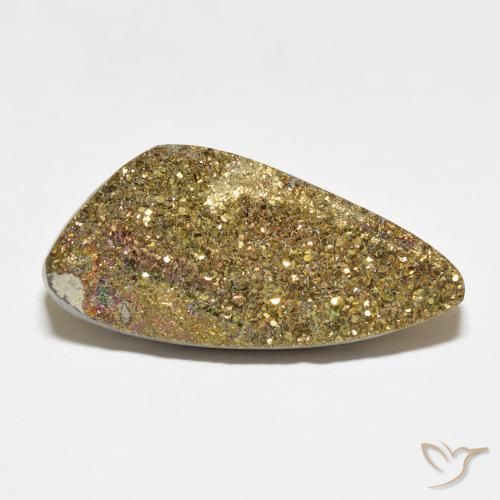 16.56ct Natural Multicolorido Pirita arco-íris, Chique, Opaco