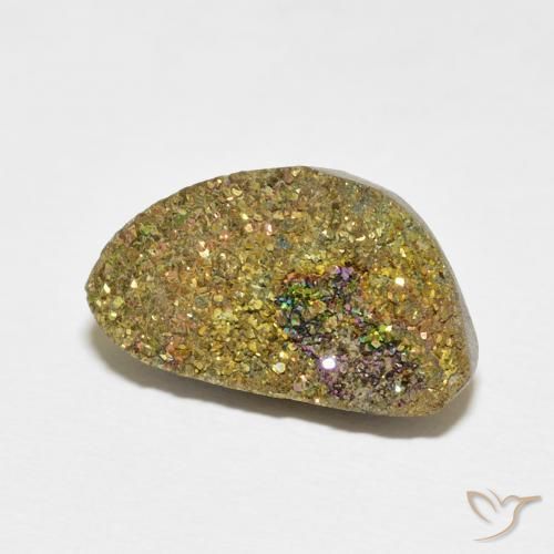 Pirita arco-íris Multicolorido Natural 8.38ct, Chique, Opaco