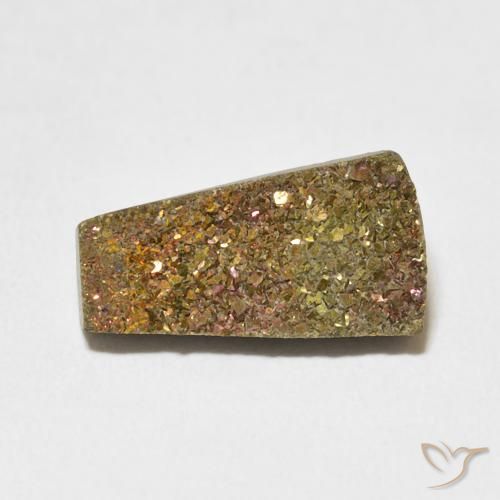 4.97ct Natural Multicolorido Pirita arco-íris, Chique, Opaco