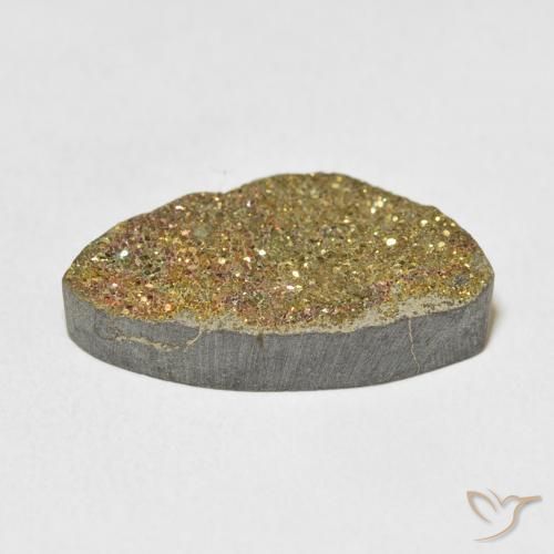 Pirita arco-íris Multicolorido Natural 11.68ct, Chique, Opaco