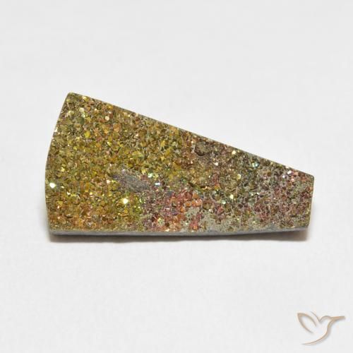 7.74ct Natural Multicolorido Pirita arco-íris, Chique, Opaco