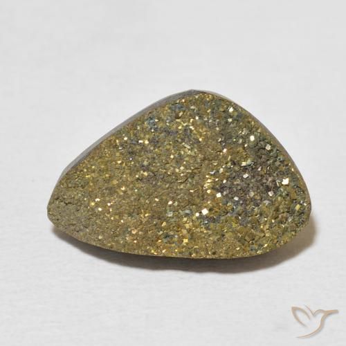 7.58ct Natural Multicolorido Pirita arco-íris, Chique, Opaco