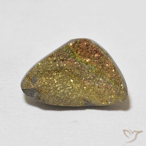 6.24ct Natural Multicolorido Pirita arco-íris, Chique, Opaco