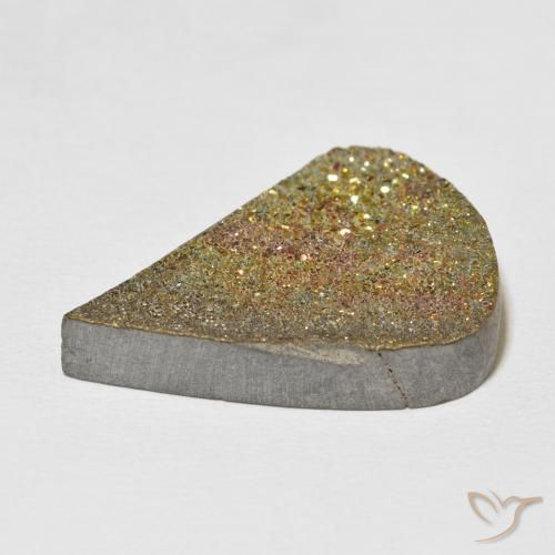 Pirita arco-íris Multicolorido Natural 20.03ct, Formato de pêra, Opaco